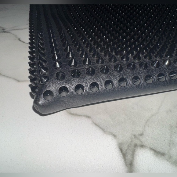 Christian Louboutin Studded Peter Clutch (Black) - Picture 3 of 13